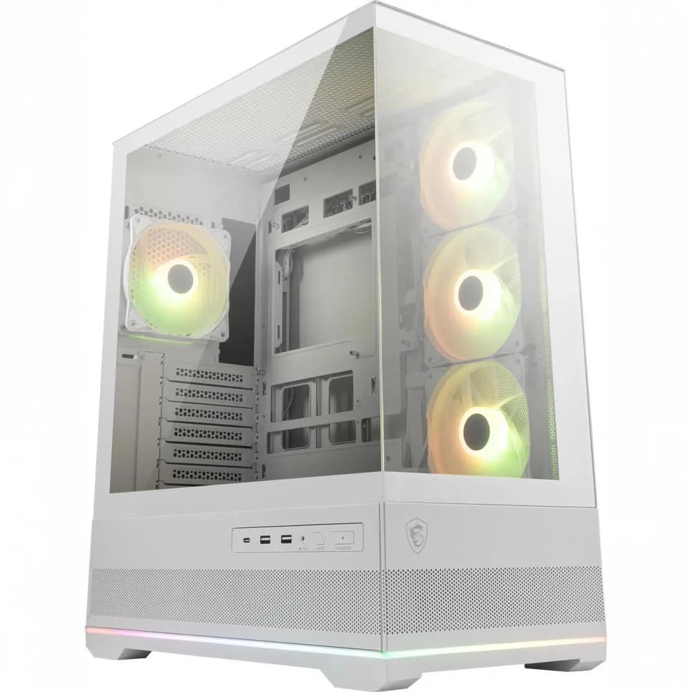 Компьютерный корпус MAG PANO 110R PZ WHITE ATX/mATX/mITX, Back connect:ATX/mATX Type-C White