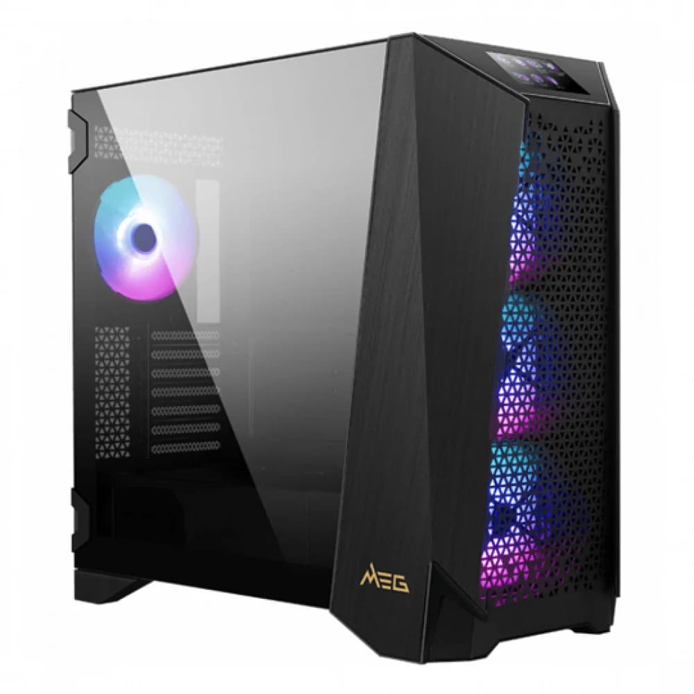 MEG PROSPECT 700R Mid-Tower, E-ATX, 2xUSB 3.2, 1xUSB-C, Audio I/O, 4x140 ARGB fan, Laminated Tempered Glass, (41556)