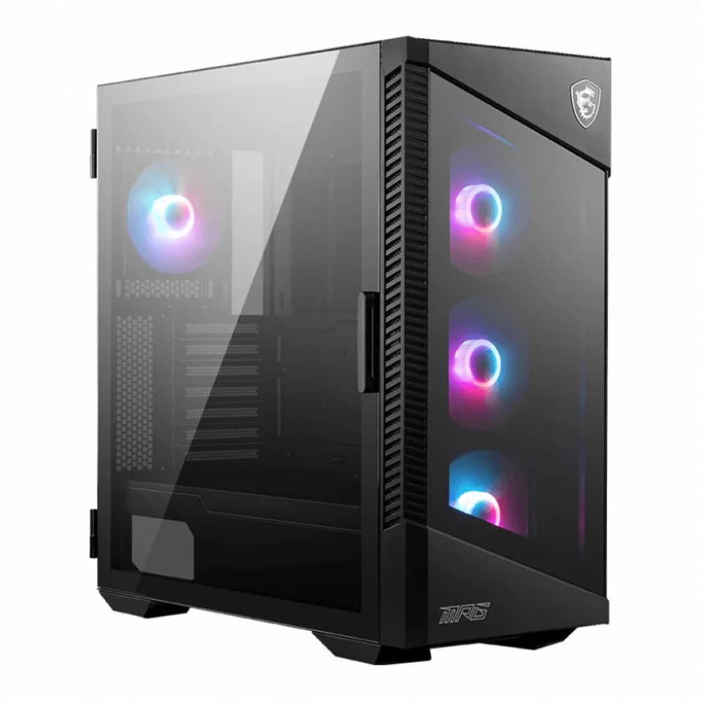 MPG VELOX 100R 2xUSB 3.0, 1xType C, 4x120mm ARGB Fan, ARGB Control Board, Tempered Glass Window, Glass Front Panel, Brown Box (829315)