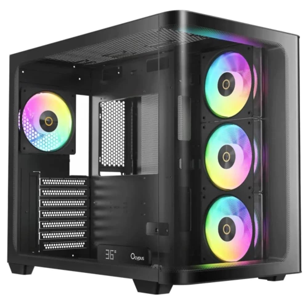 Корпус Ocypus Iota C70 BK Curve ARGB Digital ATX/mATX/mITX 2xUSB Type-C Черный Iota-C70-BKD400CD-GL