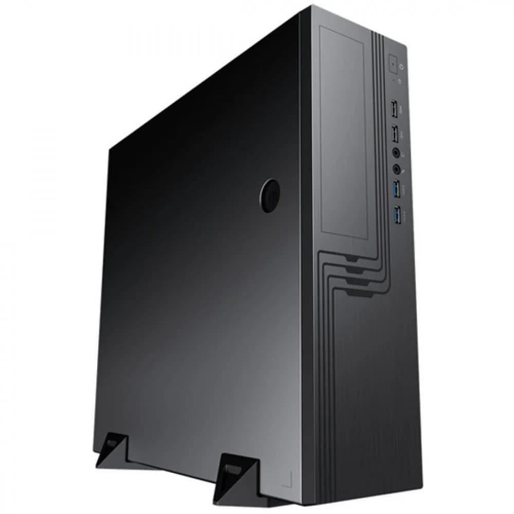 Slim Case Powerman EL555 Black PM-450TFX,80+Bronze U3.0*2+U2*2+2*combo Audio: fan 9cm intrusion switch mATX, Mini-ITX