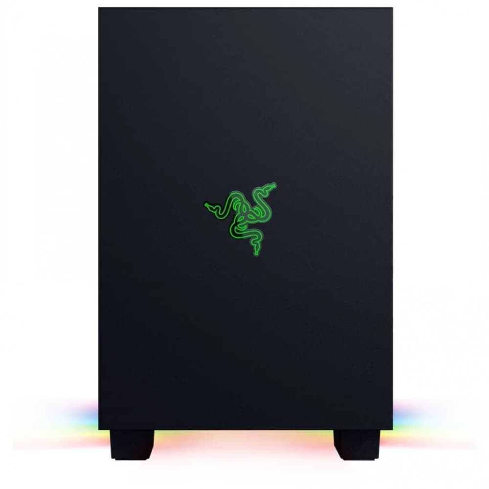 Компьютерный корпус RAZER Tomahawk Mini-ITX, RC21-01400100-R3M1, Mini-DTX, алюминий, закаленное стекло, настольное шасси, 3 слота расширения, 3x 2,5” жесткий диск или SSD, Сталь SPCC толщиной 0,8 мм