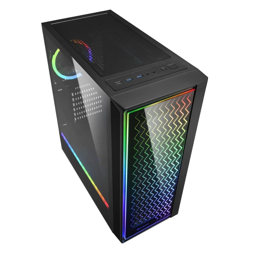 Корпус Sharkoon RGB LIT 200, Mid Tower, ATX,