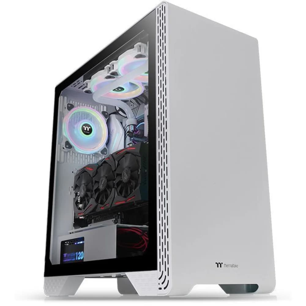 Компьютерный корпус, Thermaltake, S300 TG, CA-1P5-00M6WN-00, ATX, USB 2.0x2/USB 3.0x1, HD Audio x1, 2*3.5/ 2*3.5, Высота процессорного куллера до 170 мм, Длина VGA до 360 мм, 493*230*508мм, Без Б/П,