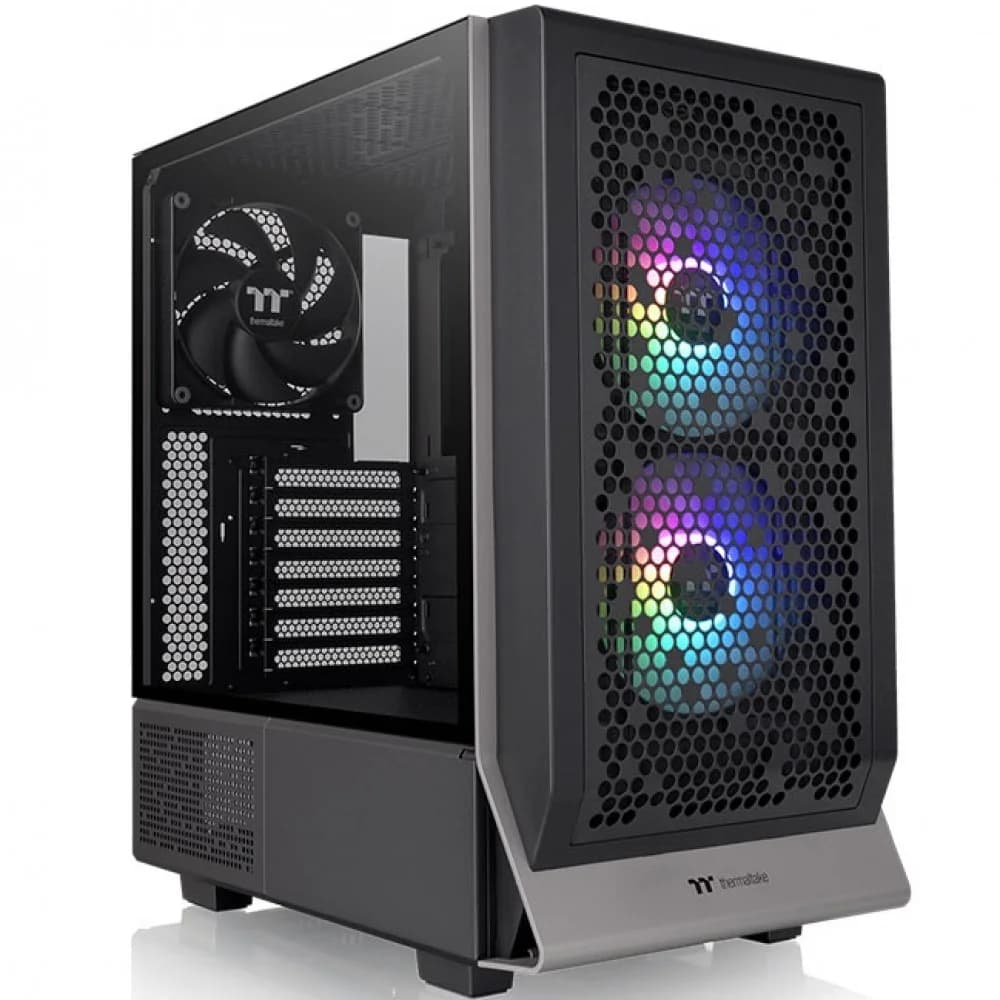 Компьютерный корпус, Thermaltake, Ceres 300 TG ARGB, CA-1Y2-00M1WN-00, Mid Tower, USB 2*3.0/1*Type C, HD-Audio+Mic, Кулер 2*140 мм, Высота процессорного кулера до 185мм, Длина VGA до 370 мм(без кожу
