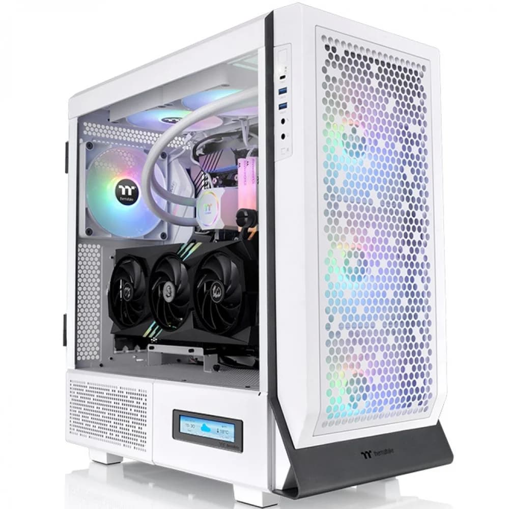 Компьютерный корпус, Thermaltake, Ceres 500 TG ARGB Snow, CA-1X5-00M6WN-00, Mid Tower, ATX, USB3.2*2, Type-C*1, USB3.0*2, HD-Audio, Высота процессорного куллера до 185 мм, Длина VGA до 425 мм, Без Б