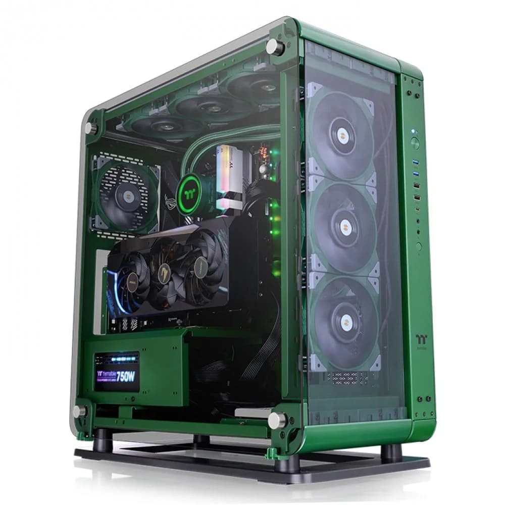 Компьютерный корпус, Thermaltake, Core P6 TG Racing Green, CA-1V2-00MCWN-00, ATX/Micro ATX/Mini-ITX, USB 3.2 (Gen 2) Type-Cx1, USB 3.0x2, HD Audio x1, 6.7x6.7(Mini ITX), 9.6x9.6(Micro ATX), 12x9.6(A