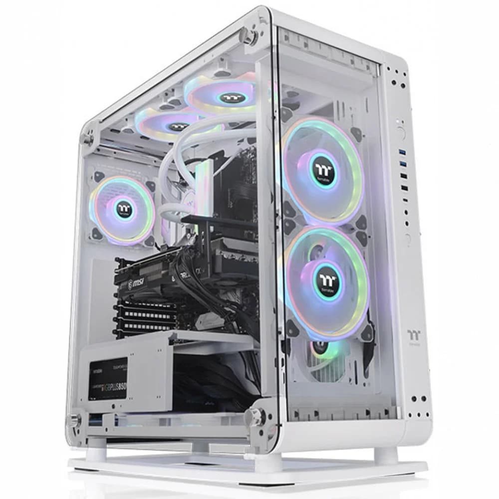 Компьютерный корпус, Thermaltake, Core P6 TG Snow, CA-1V2-00M6WN-00, ATX/Micro ATX/Mini-ITX, USB 3.2 (Gen 2) Type-Cx1, USB 3.0x2, HD Audio x1, 6.7x6.7(Mini ITX), 9.6x9.6(Micro ATX), 12x9.6(ATX)мм, Б