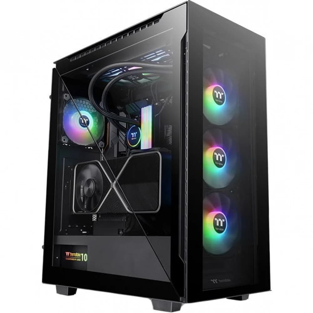 Компьютерный корпус, Thermaltake, Divider 500 TG ARGB, CA-1T4-00M1WN-01, ATX/Micro ATX/Mini-ITX, USB 2*3.0, USB 3.2 (Gen 2) Type-C*1, HD-Audio, Высота процессорного куллера до 170мм, Длина VGA до 39