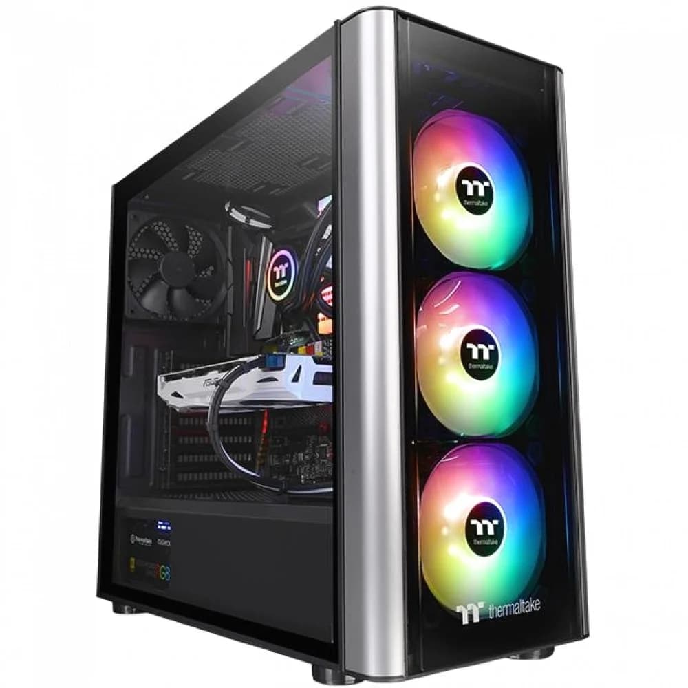 Компьютерный корпус, Thermaltake, Level 20 MT ARGB, CA-1M7-00M1WN-00, ATX/Micro ATX/Mini-ITX, USB 2*3.0, HD-Audio, 1*120 мм (зад.панель) / 3*120 мм RGB (перед.панель), Высота процессорного кулера до