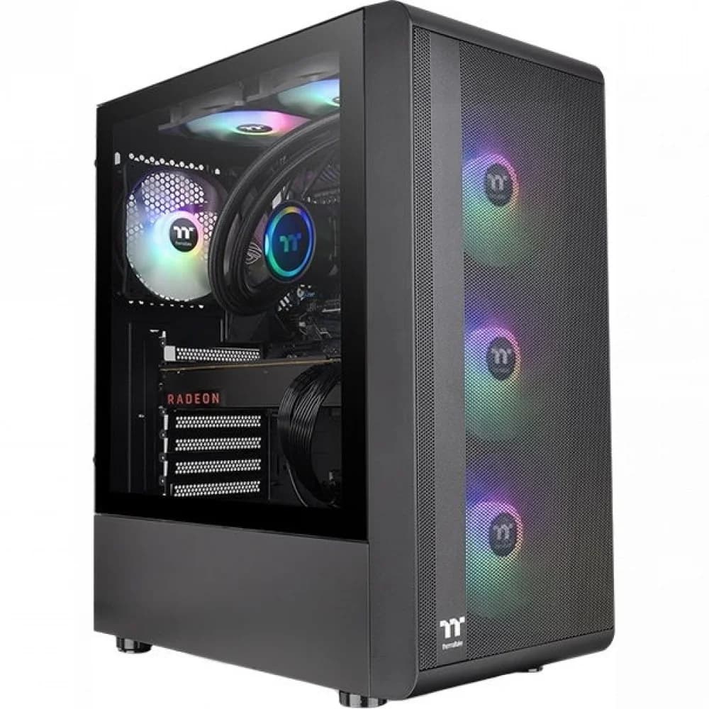 Компьютерный корпус, Thermaltake, S200 TG ARGB, CA-1X2-00M1WN-00, ATX/Micro ATX/Mini-ITX, USB 3.0x2, HD Audio x1, Вентилятор 12см, Высота процессорного куллера до 166 мм, Длина VGA до 330 мм, 460*21