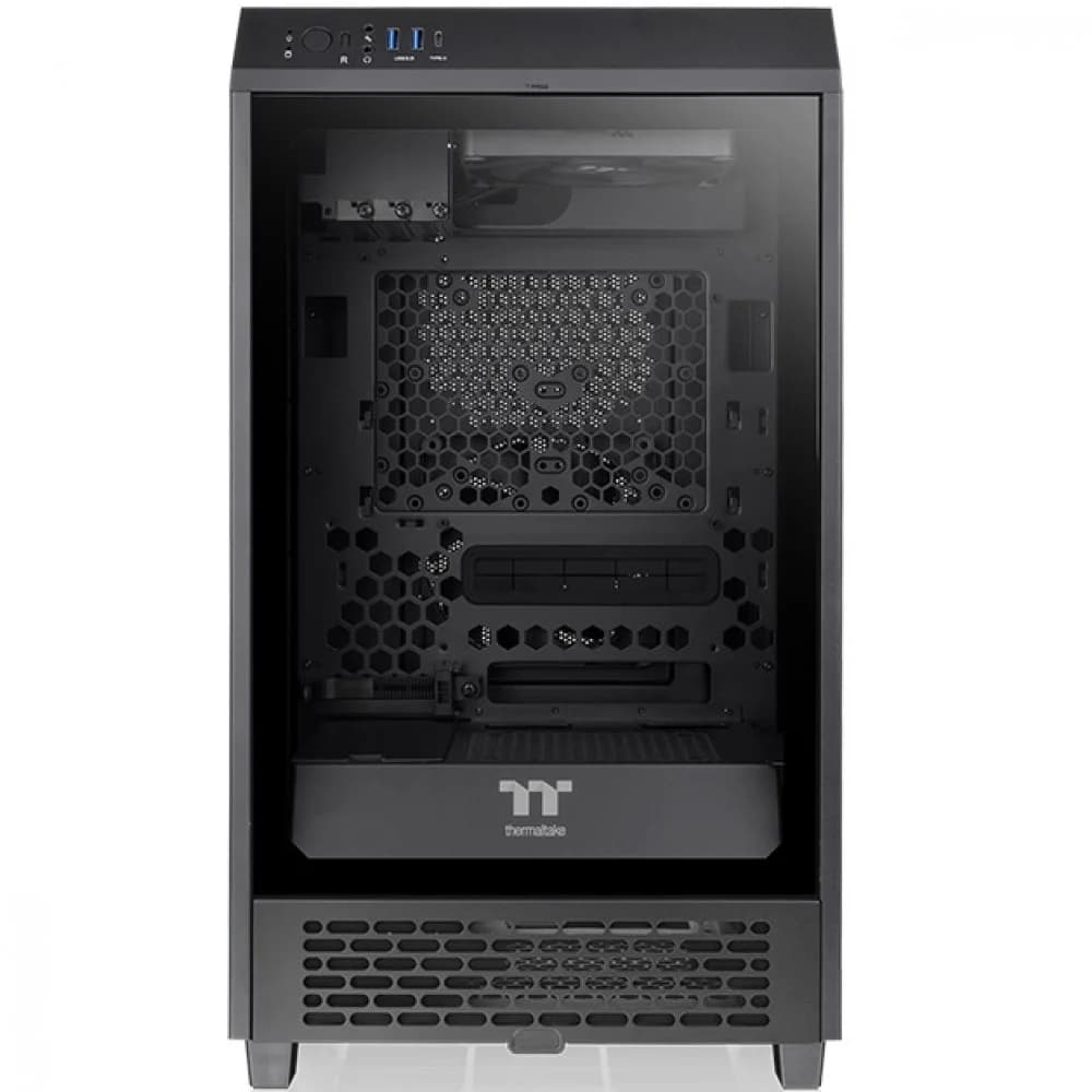Компьютерный корпус, Thermaltake, The Tower 200, CA-1X9-00S1WN-00, Mini-ITX, USB 2*3.0/1*Type C, HD-Audio+Mic, Кулер 2*140 мм, Высота процессорного кулера до 200 мм, Длина VGA до 380 мм(без кожуха б