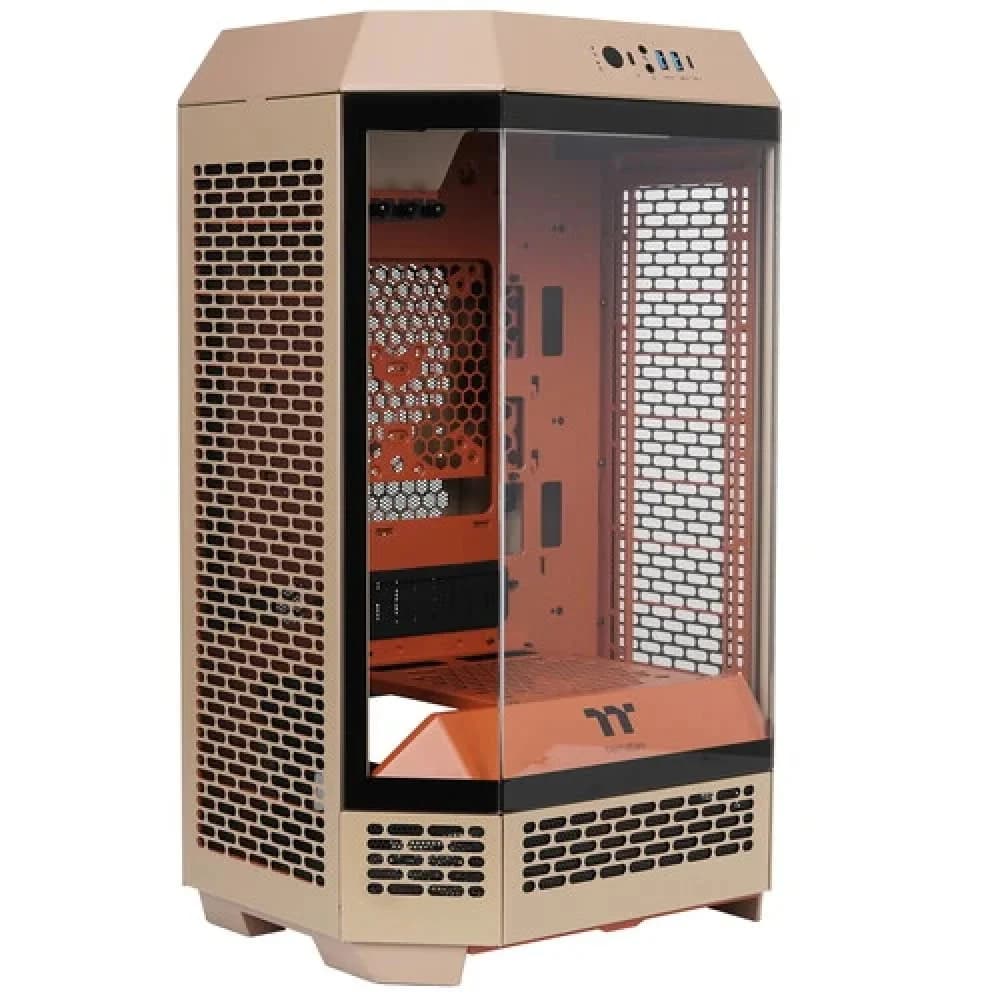 Корпус Thermaltake The Tower 300 Gravel Sand, Micro Tower, mITX, Brown, 3x3.5"/3x2.5"HDD, Mic+Audio