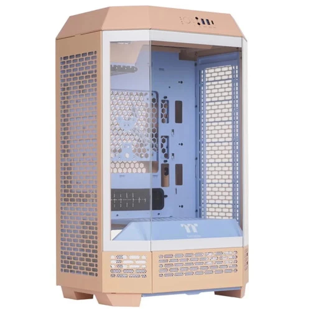 Корпус Thermaltake The Tower 300 Peach Fuzz, Micro Tower, mITX, Peach, 3x3.5"/3x2.5"HDD, Mic+Audio