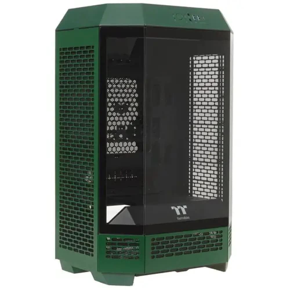 Компьютерный корпус, Thermaltake, The Tower 300 Racing Green, CA-1Y4-00SCWN-00, Micro Tower, Mini-ITX/M-ATX, USB 3.2*1, USB 3.0*2, HD Audio/mic, 3*140мм CT140 fan, Максимальная длина видеокарты 400м