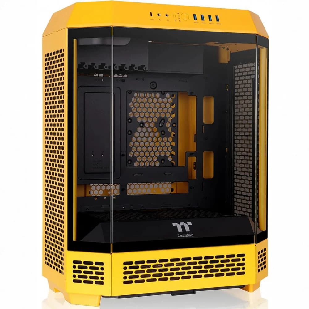Компьютерный корпус, Thermaltake, The Tower 600 Bumblebee, CA-1Z1-00M4WN-00, Mid Tower, ATX / M-ATX / M-ITX, Type-C*1, USB 3.0*4, HD+Audio*1, 2*140мм вентиляторы, Высота процессорного кулера до 200м