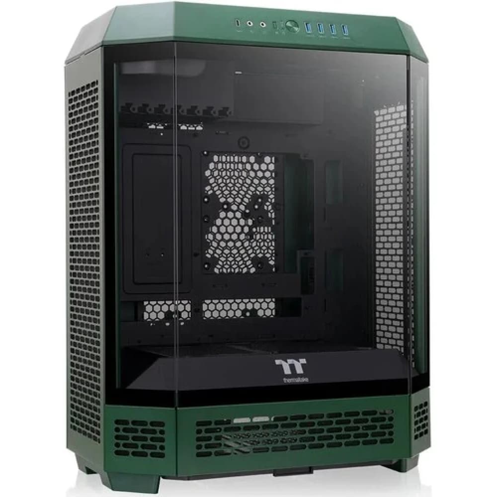 Компьютерный корпус, Thermaltake, The Tower 600 Green, CA-1Z1-00MCWN-00, Mid Tower, ATX / M-ATX / M-ITX, Type-C*1, USB 3.0*4, HD+Audio*1, 2*140мм вентиляторы, Высота процессорного кулера до 210мм, Д