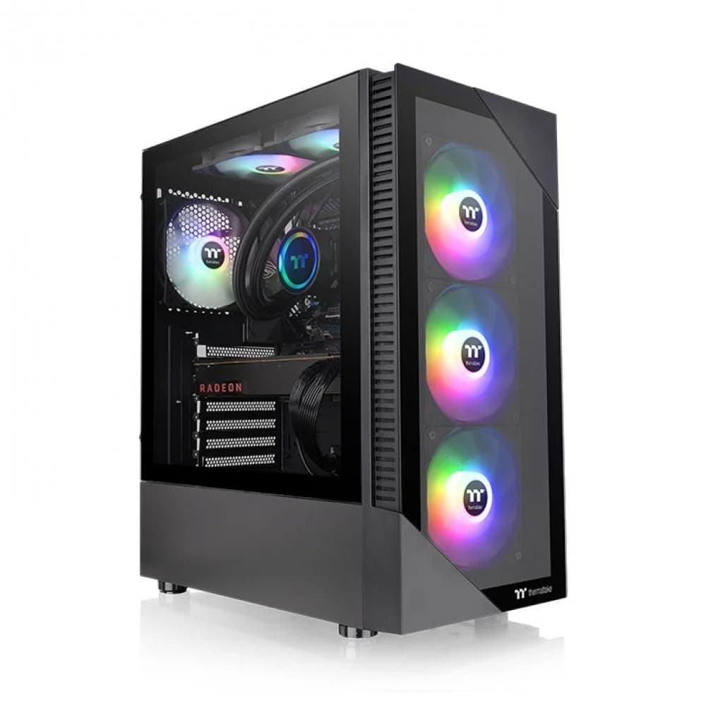 Компьютерный корпус, Thermaltake, View 200 TG Black ARGB, CA-1X3-00M1WN-00, ATX/Micro ATX/Mini ATX, 2*USB3.0, HD-Audio, Высота кулерного процессора 166мм, VGA 300mm, Без Б/П, 460*210*395,3мм, Чёрный