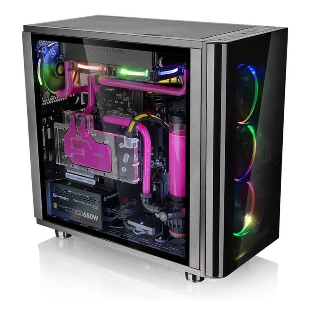Кейс Thermaltake View 31 TG RGB Кейс, Thermaltake, View 31 TG RGB (CA-1H8-00M1WN-01), ATX/Micro ATX, USB2*3.0, HD-Audio+Mic, Контроллер , Кулер 12см, Кулер 12см LED, Без Б/П, Чёрный