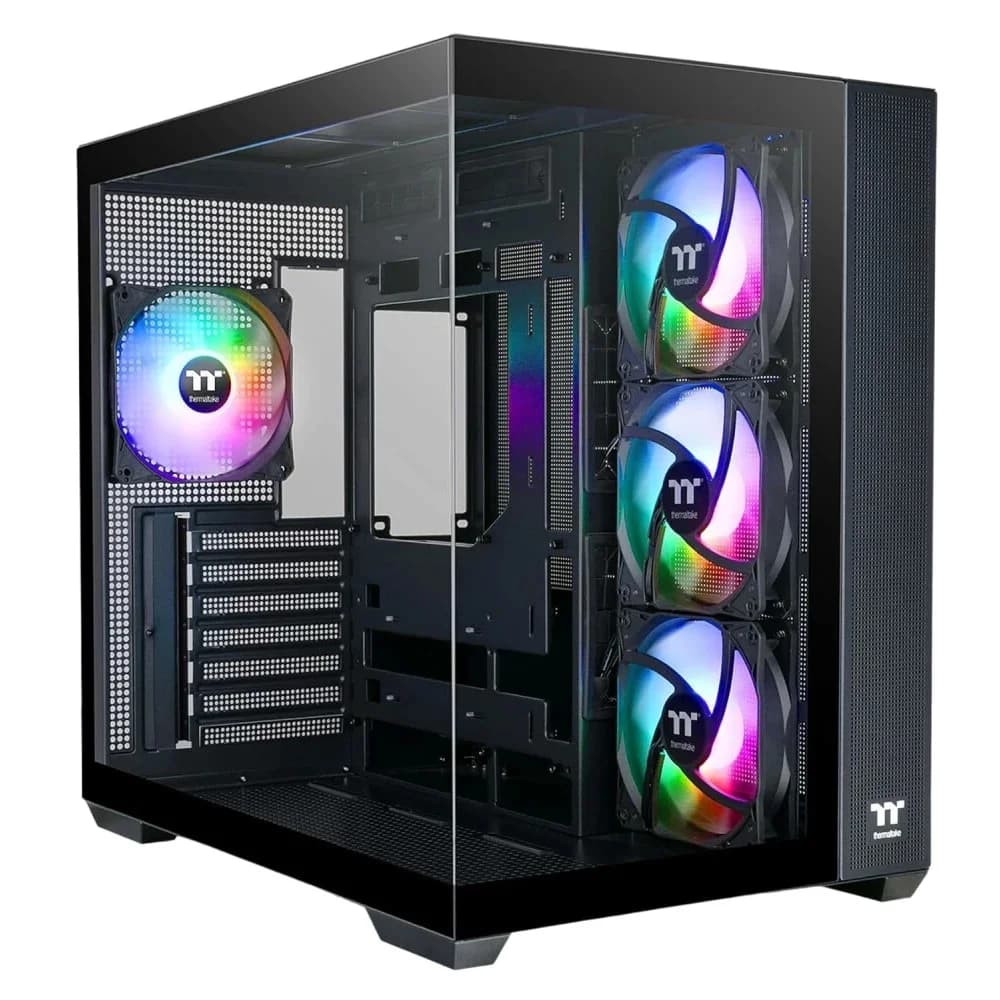 Корпус Thermaltake View 380 TG ARGB черный без БП ATX 6x120mm 2x140mm 1x200mm 2xUSB3.0 audio bott PSU