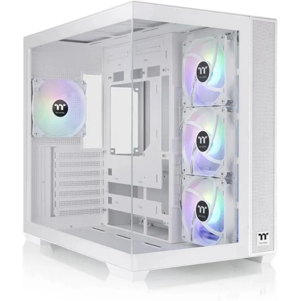 Корпус Thermaltake View 380 TG ARGB белый без БП ATX 9x120mm 5x140mm 1x200mm 2xUSB3.0 audio bott PSU