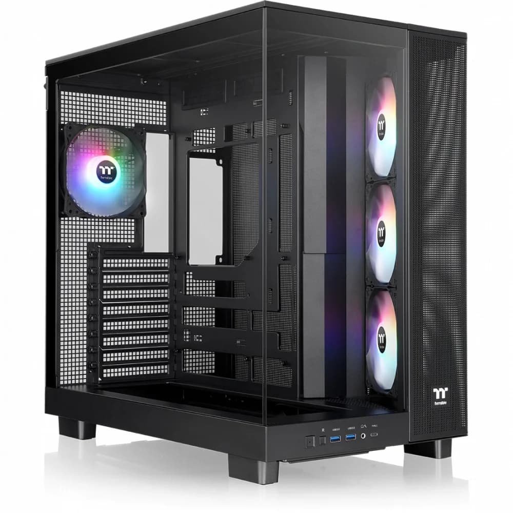 Корпус Thermaltake View 380 XL TG ARGB черный без БП E-ATX 2x120mm 2xUSB3.0 audio bott PSU