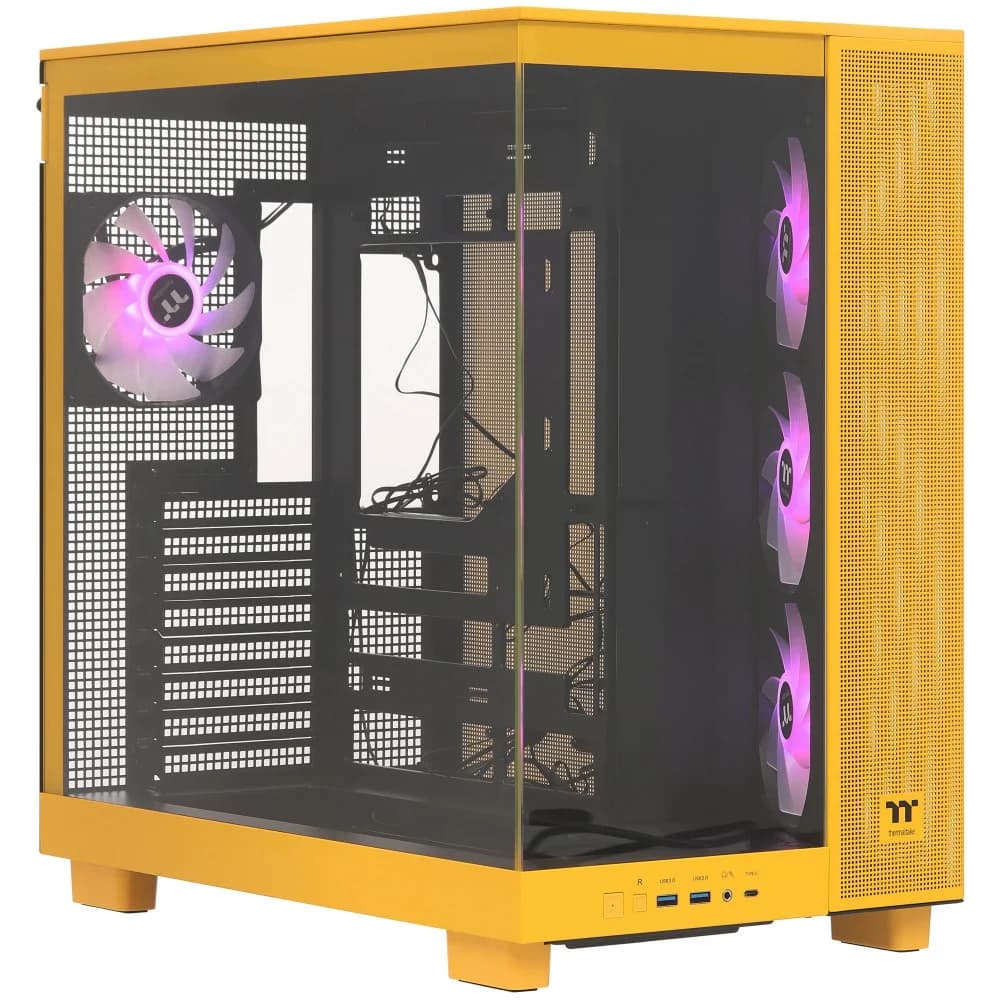 Компьютерный корпус, Thermaltake, View 380 XL TG ARGB Bumblebee, CA-11E-00M4WN-00, Желтый