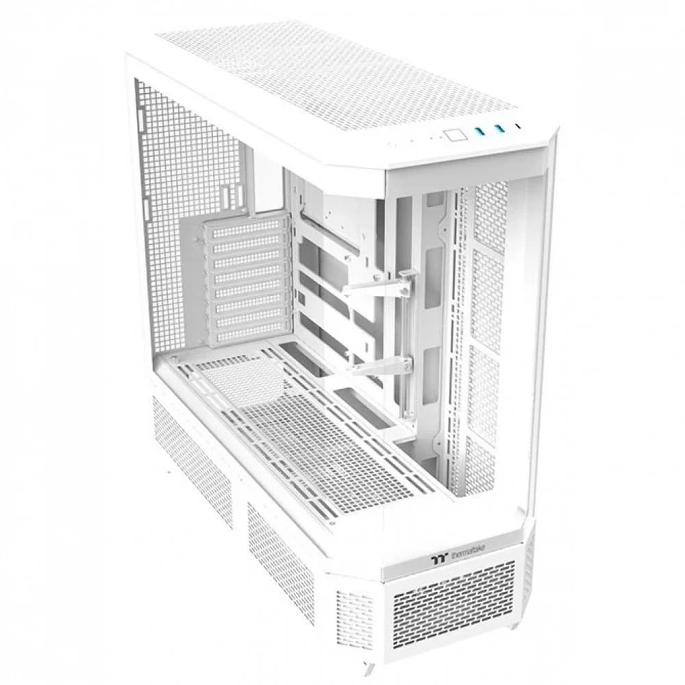 Компьютерный корпус, Thermaltake, View 600 TG Snow, CA-11H-00F6WN-00, E-ATX / ATX, 3*3.5"/3*2.5", Высота кулера до 175 мм, Длина VGA до 480 мм, 560 249 584 мм, Без Б/П, Белый