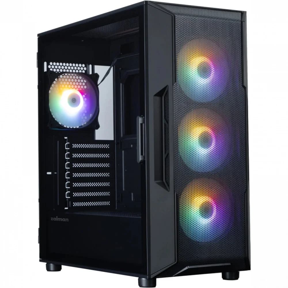 Компьютерный корпус, Zalman, i3 NEO V2 Black, i3 NEO V2 Black, ATX, 2*3.5"/1*2.5", Высота кулера до 160 мм, Длина VGA до 400 мм, 476х219х484 мм, Без Б/П, Черный