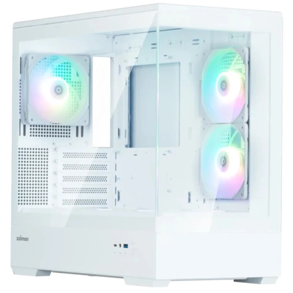 Компьютерный корпус, Zalman, P30 White V2, P30 White V2, Micro-ATX, 2*3.5"/1*2.5", Высота кулера до 173 мм, Длина VGA до 420 мм, 452х235х429 мм, Без Б/П, Белый