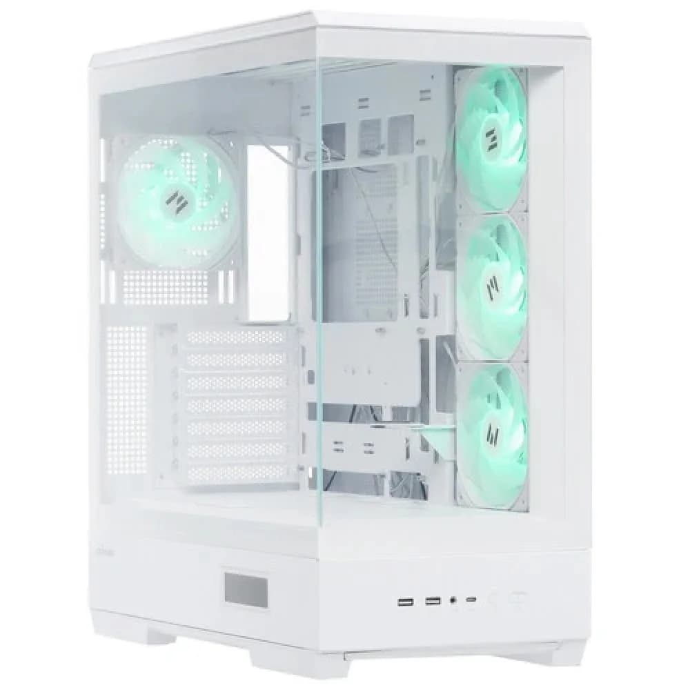 Корпус MidiTower Zalman P50 DS white (ATX, WINDOW, 2x3.5", 3x2.5", 1xUSB TYPE-C, 2xUSB3.0, SIDE 3x120mm ARGB, REAR 1x120mm ARGB) (Zalman P50 DS white)