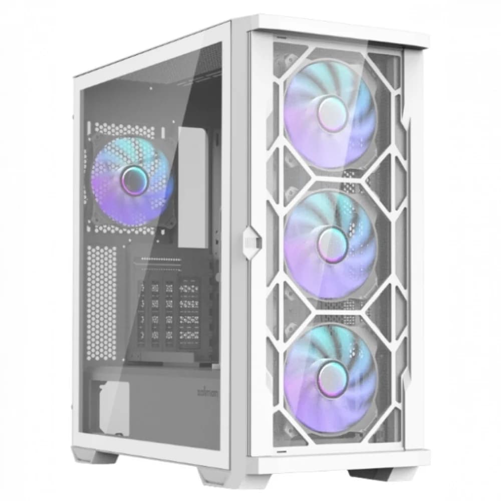 ZALMAN Z10 DUO White, ATX, WHITE, WINDOW, 2x3.5", 2x2.5", 2xUSB3.0, 1xUSB 3.1 Type-C, FRONT 3x120mm Infinity Mirror ARGB, REAR 1x120mm Infinity Mirror ARGB, replaceable front panel