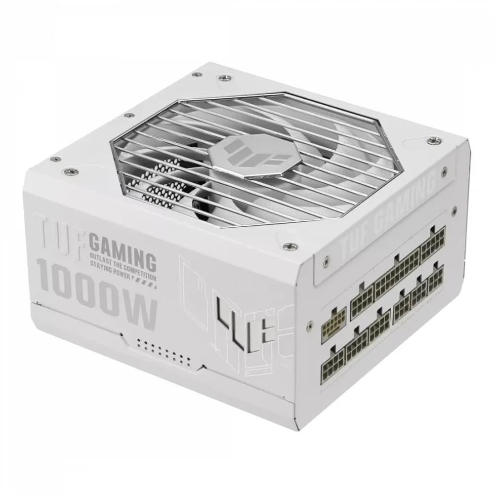Блок питания ASUS TUF-GAMING-1000G-WHITE, full modular, ATX12V/80Plus Gold, ATX 3.0, WHITE