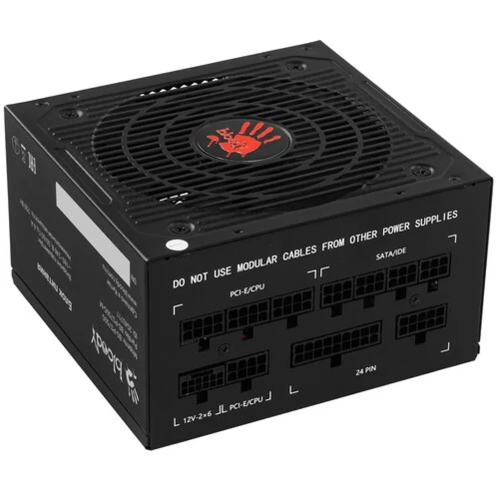 Блок питания Bloody ATX 750W BD-PS750G 80+ gold (20+4pin) APFC 120mm fan 6xSATA Cab Manag RTL