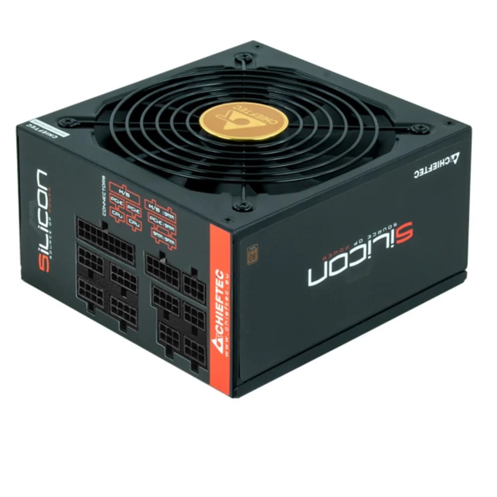 Chieftec Silicon SLC-1000C (ATX 2.3, 1000W, 80 PLUS BRONZE, Active PFC, 140mm fan, Full Cable Management) Retail