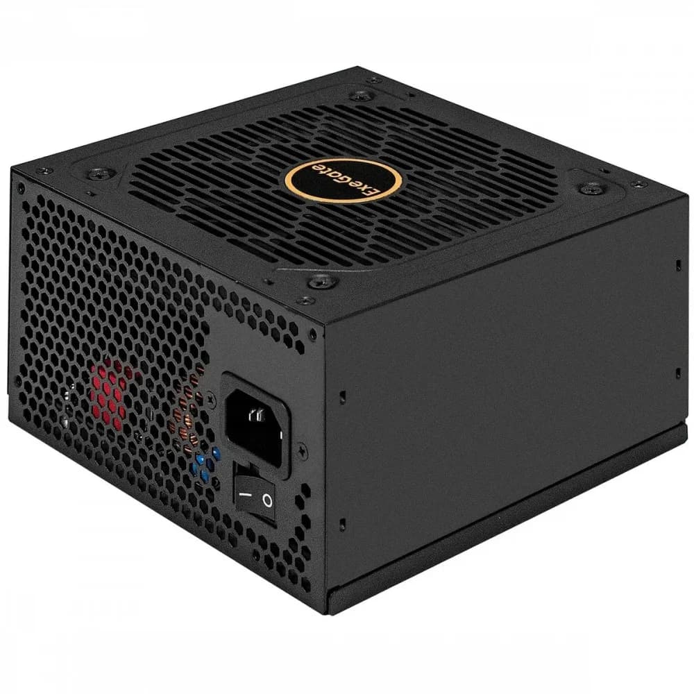 Блок питания 850W ExeGate 80 PLUS® GOLD 850VSP FС (ATX3.0, APFC, КПД 90% (80 PLUS GOLD), 120mm fan, 24pin, 2x(4+4)pin, PCIE5.0/12VHPWR, 4xPCI-E, 6xSATA, 3xIDE, 1xFDD, Full Cable Management, black, C