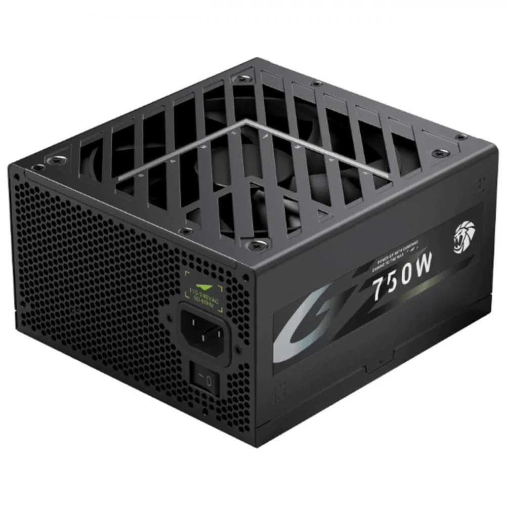 Блок питания, Gamemax, GZ 750G Gold, 2121-0750B0030, 750W, ATX 3.1, ATX, Вентилятор 14см, 20+4 pin, 4*PCI-E 6+2 pin, 6*SATA, 3*Molex, 16*4+4 pin, 150*160*86mm мм, Черный
