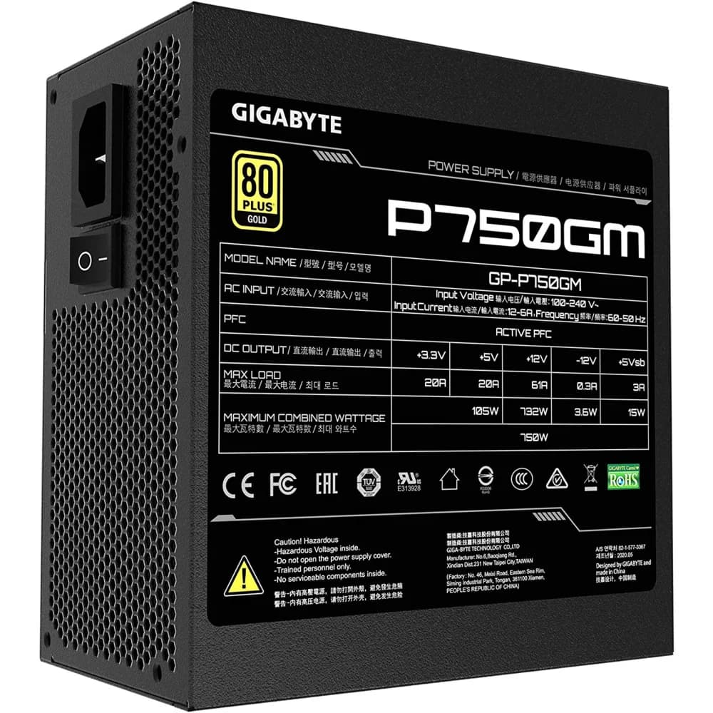 Блок питания ATX2.31 750W GP-P750GM GIGABYTE