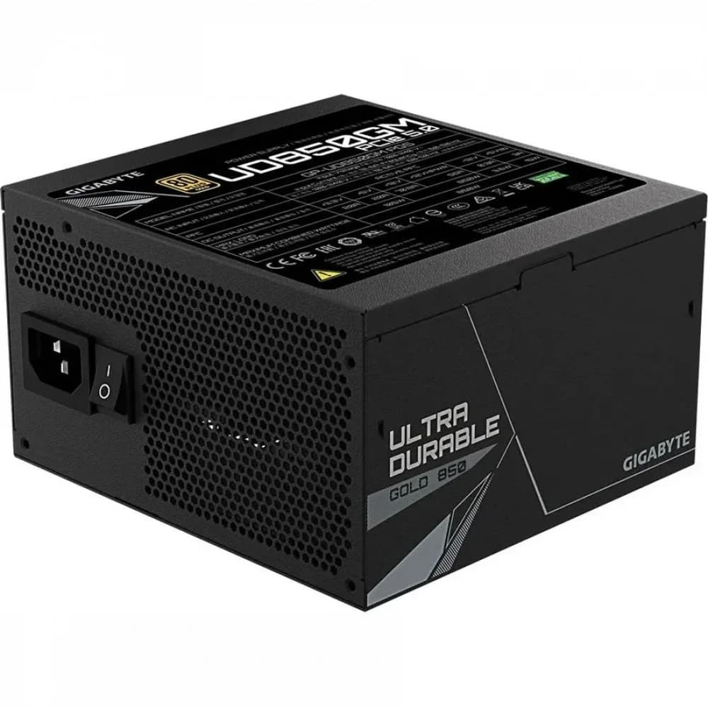 Блок питания Gigabyte ATX 850W GP-UD850GM GP5 80+ gold 24+2x(4+4) pin APFC 120mm fan 8xSATA Cab Manag RTL