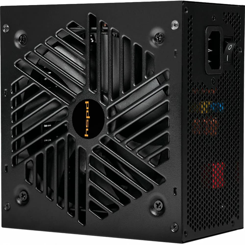 Блок питания/ Power Supply HSPD, 1200W 80+ Gold (ATX, 3.1, PCIe 5.1, Full modular, 1x24(20+4)pin 600mm, 2xCPU 8(4+4)pin 700mm, 2xPCIe*2 8(6+2)pin 550+150mm, 1x12V(2x6) 12+4pin 600W 550mm 3xSATA*3 50