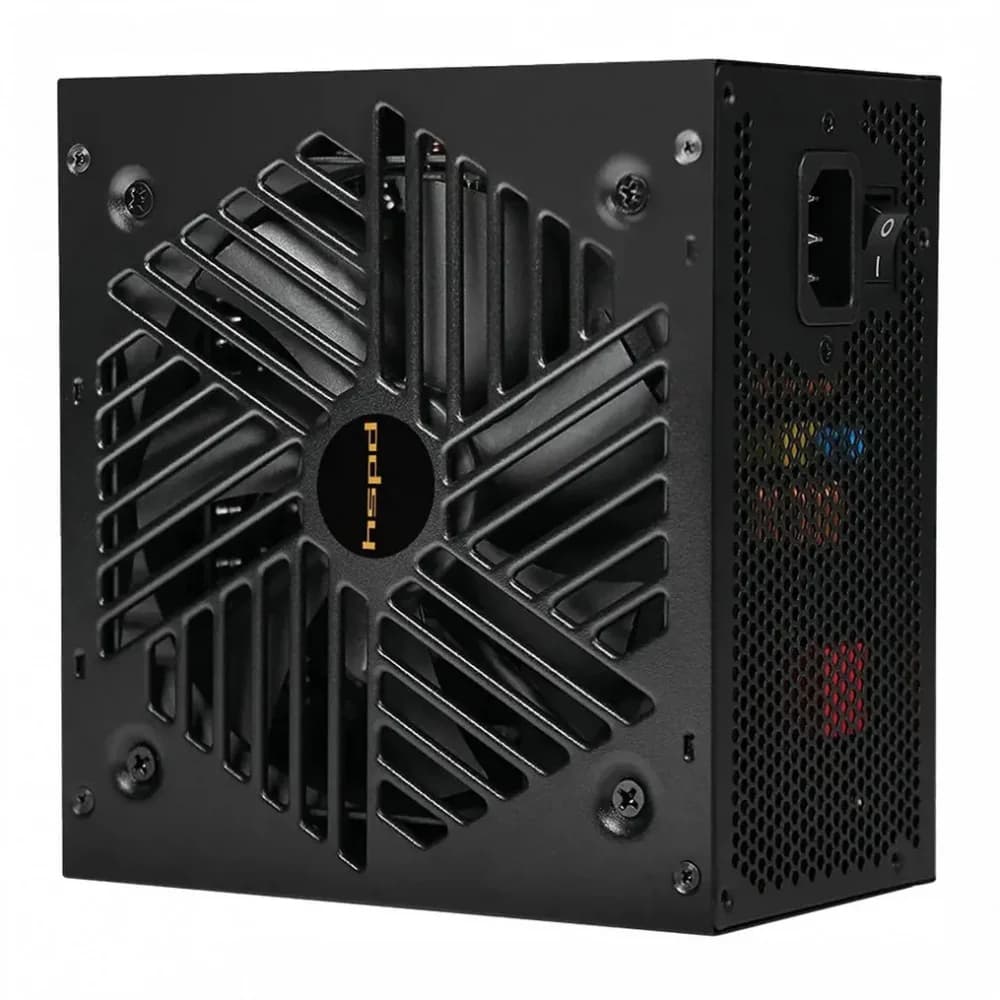 Блок питания/ Power Supply HSPD, 1000W 80+ Gold (ATX, 2.52, Full modular, 1x24(20+4)pin 600mm, 2xCPU 8(4+4)pin 700mm, 2xPCIe*2 8(6+2)pin 600+150mm, 2xSATA*3 500+150+150mm, 1xMOLEX*3 500+150+150mm ,