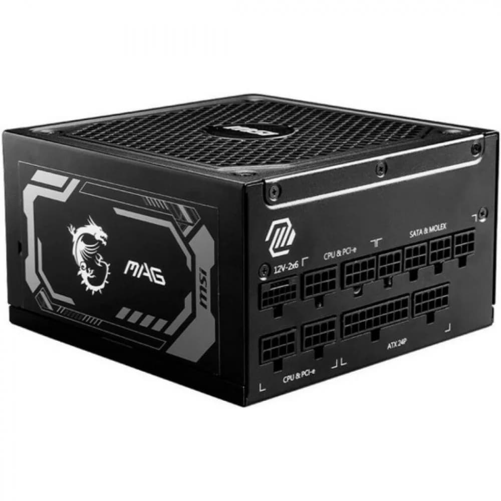 Блок питания MSI MAG A1000GL PCIE5 1000W, 80+ Gold, полностью модульный, ATX 3.0, PCIE5, RTL