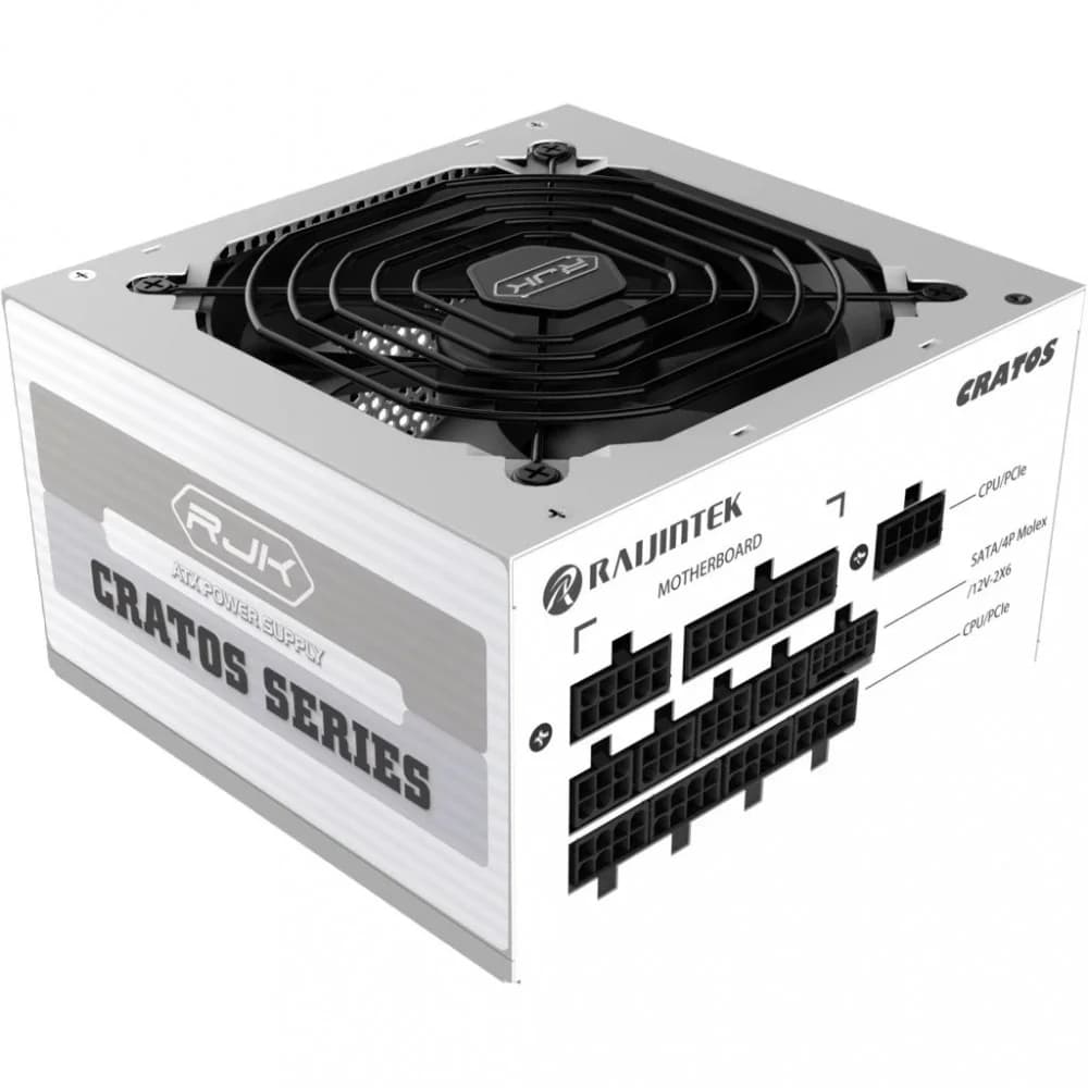Блоки питания/ Power Supply Raijintek CRATOS 1000, 1000W 80+ Gold (ATX, 3.1, PCIe 5.1, Full-modular, 1x24(20+4)pin, 2x4+4-pin CPU, 4x6+2-pin PCIe, 1x12V(2x6), 8xSATA3, 4xMolex, Active, 120x120mm, 15