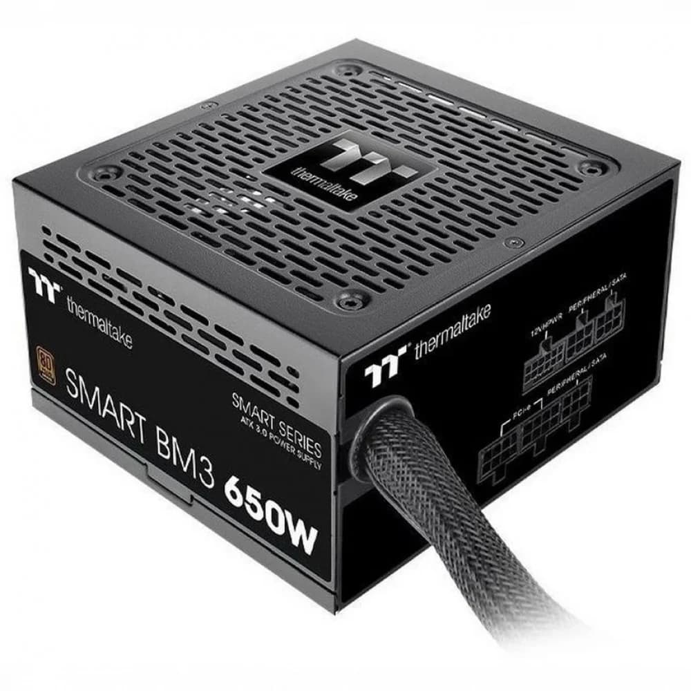 Блок питания Thermaltake Smart BM3 650 /Semi Modular/Non Light/Full Range/Analog/80 Plus Bronze/EU/JP Main CAP/All Flat Cables/Gen 5