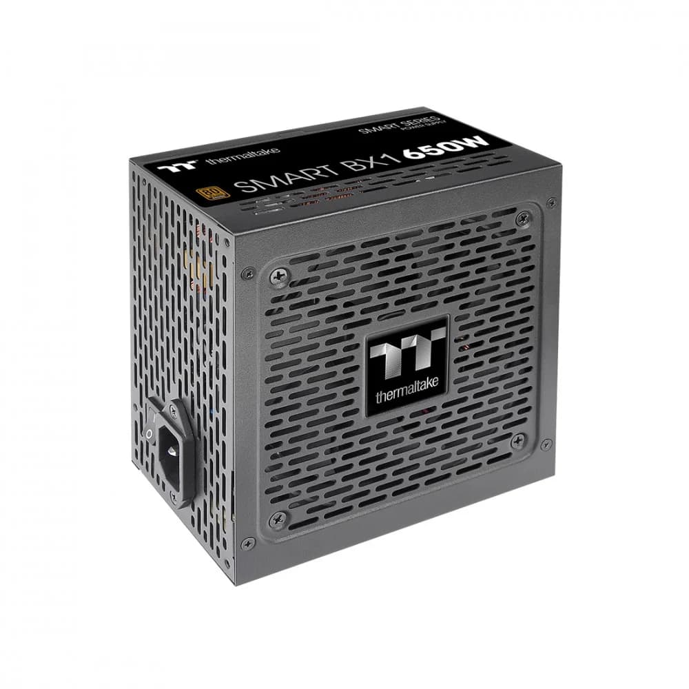 Блок питания, Thermaltake, Smart BX1 D2D 650W, PS-SPD-0650NNFABE-4, 650W, ATX, Bronze, APFC, 20+4 pin, 4+4pin, 6*Sata, 4*Molex, 2*PCI-E 6+2 pin, FDD, Non-modular, Вентилятор 12 см, 150*86*140мм, Чёр