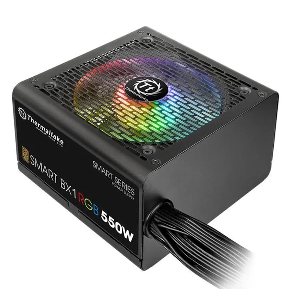 Smart BX1 RGB/550W/Non Modular/Fan Hub/Single Voltage/Analog/80 Plus Bronze/EU/JP Main CAP/All Flat Cables