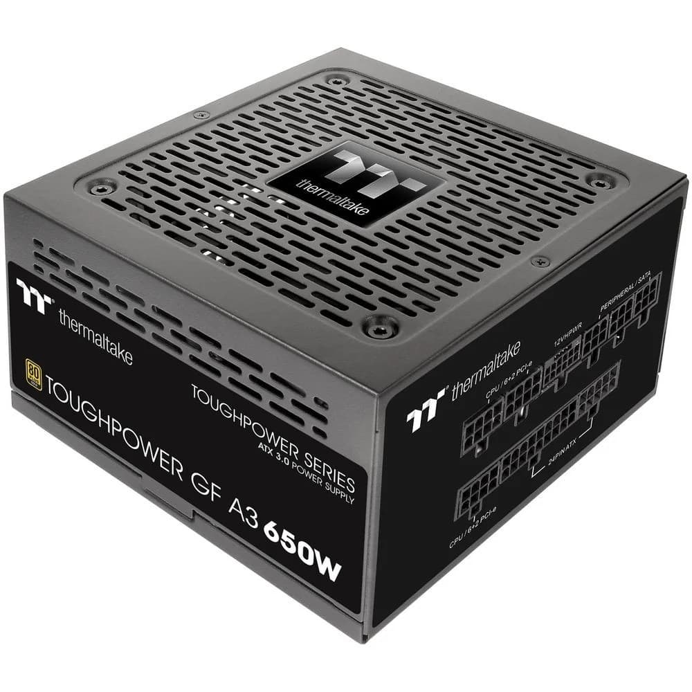 Toughpower GF A3/0650W/Fully Modular/Non Light/Full Range/Analog/80 Plus Gold/EU/JP Main CAP PS-TPD-0650FNFAGE-H All Flat Cables/Gen 5