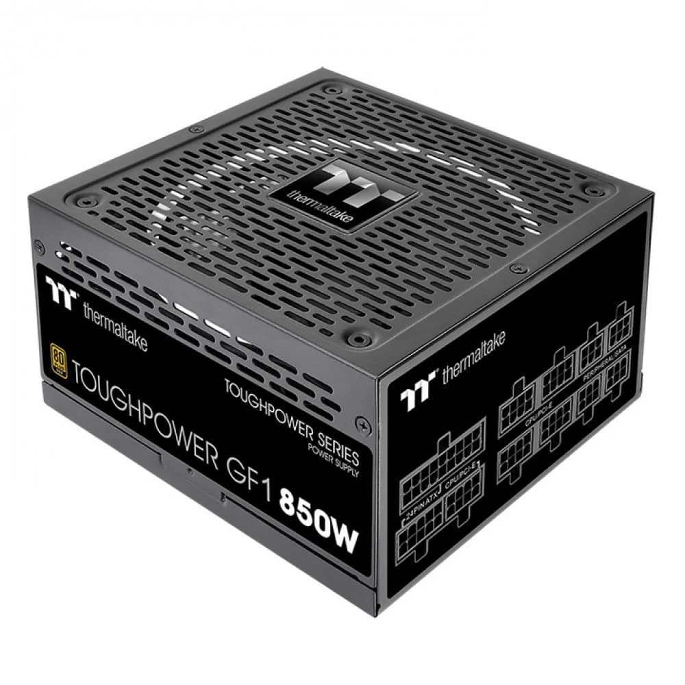 Блок питания, Thermaltake, Toughpower GF3 850W Gold, PS-TPD-0750FNFAGE-4, 850W, ATX 3.0, Gold, APFC, 24pin, 2*4+4pin, 12*Sata, 4*Molex, 4*PCI-E 6+2pin, 1*PCIe 12+4Pin, Вентилятор 13,5см, Модульный,
