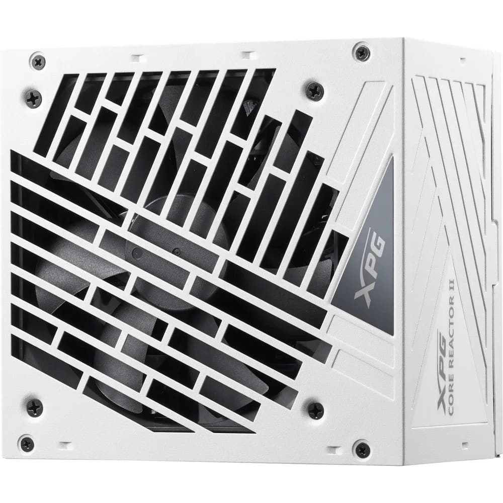 Блок питания XPG CORE REACTOR II 850 white (ATX 3.1, 850W, Full Modular, PWM 120mm FDB fan, Active PFC, DC to DC, Half-Bridge & LLC converter, 80+ GOLD, all Japanese capacitors, белый ) RET