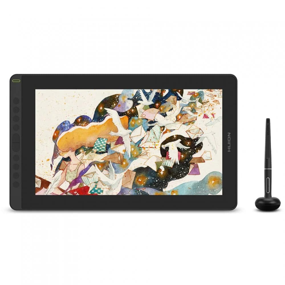 Графический планшет, Huion, Kamvas 16 Gen 3 (GS1563), Цифровая ручка:PW517, Технология пера:Пассивный электромагнитный резонанс (перо без батареи), Разрешение пера:5080 LPI, Чувствительность к давле